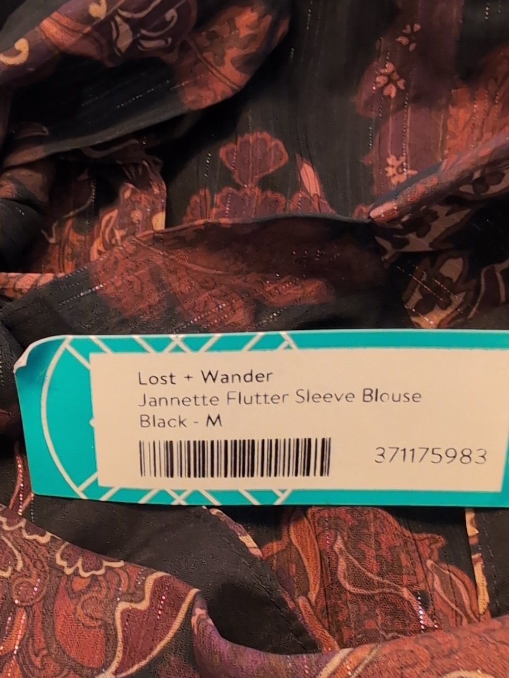 Lost + Wonder Jannette Flutter Sleeve Blouse - M - Picture 7 of 7